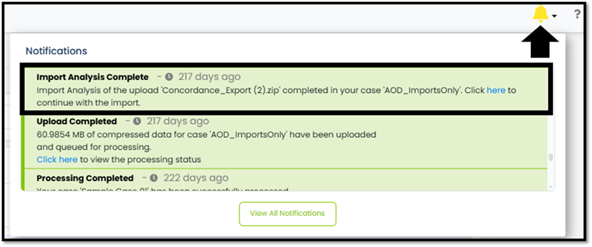 The import process is broken down into three phases.