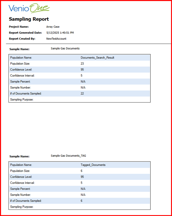 Sampling Files Image of Document Sampled